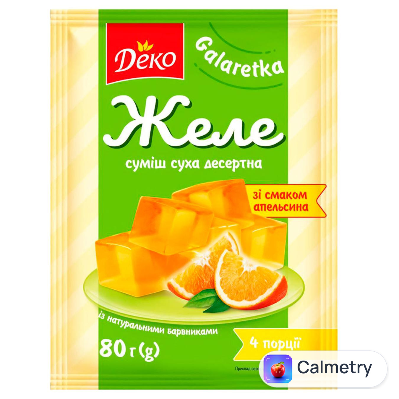 Желе Деко апельсин 80г
