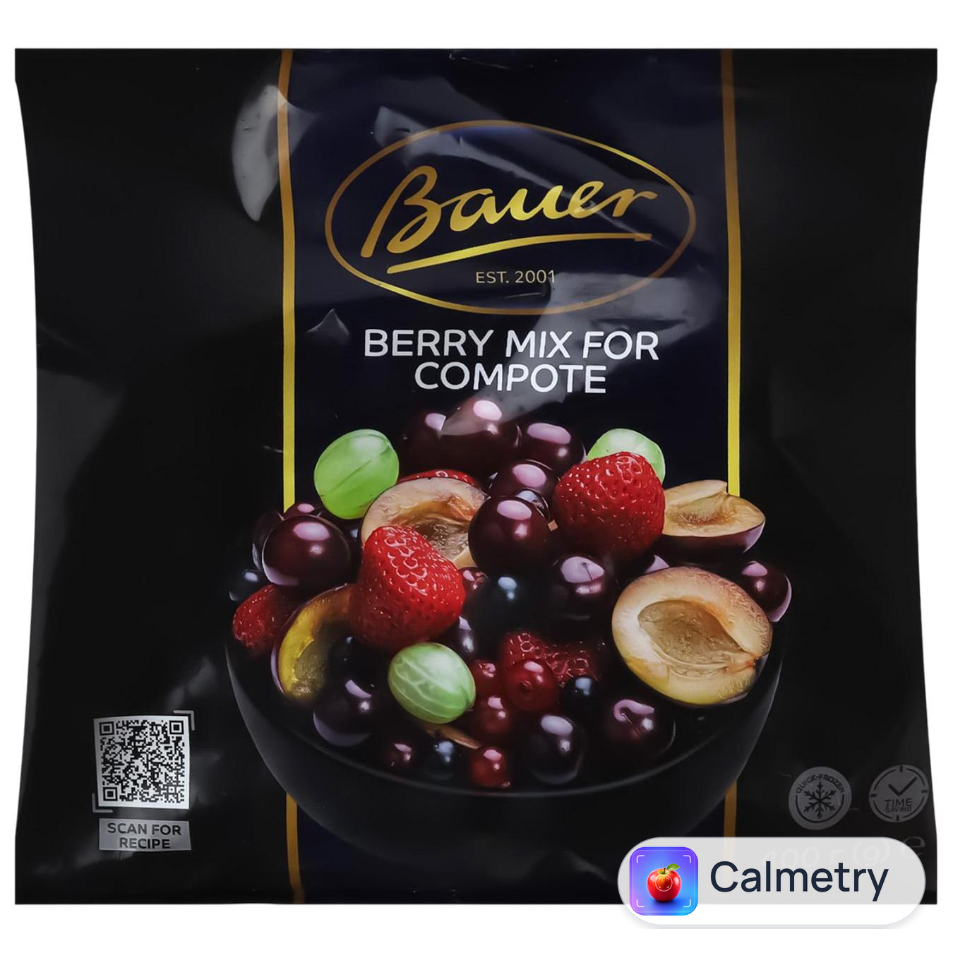 Суміш компотна Bauer швидкозаморожена 400г