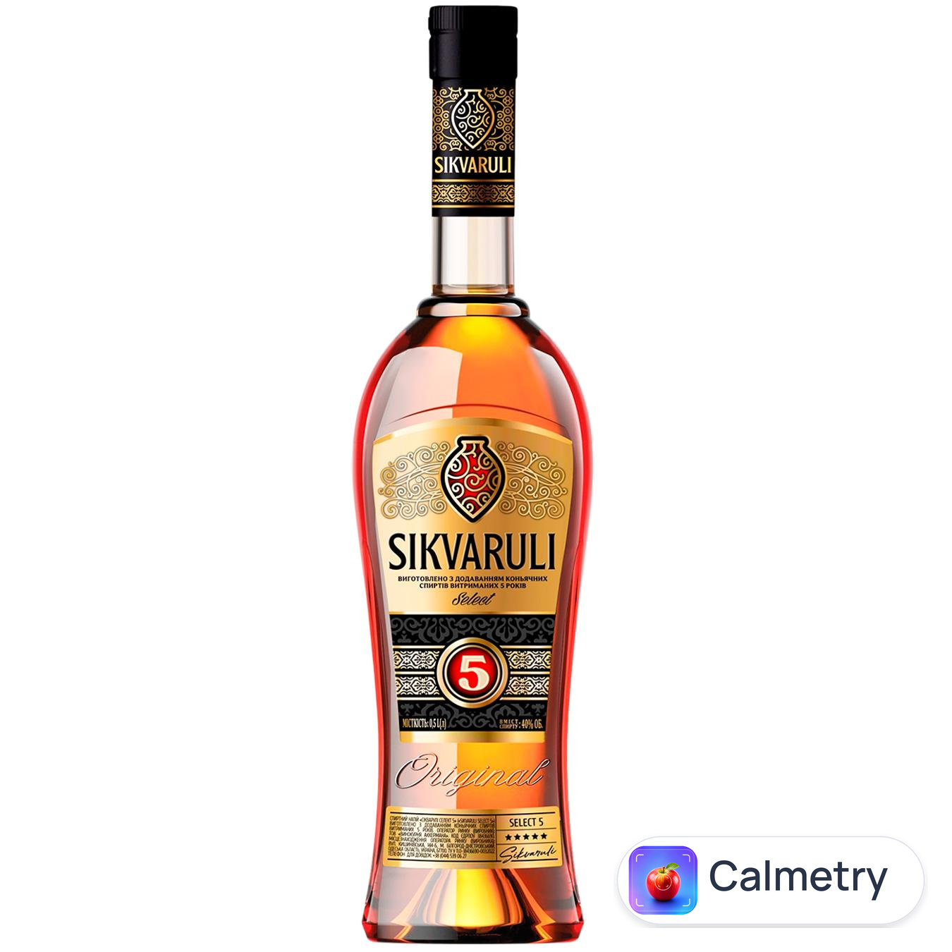Напій спиртний Sikvaruli Select 5 років 40% 0,5л