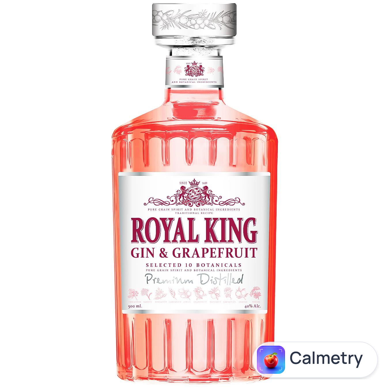 Настоянка Royal King Джин і грейпфрут 40% 0,5л — фото продукту