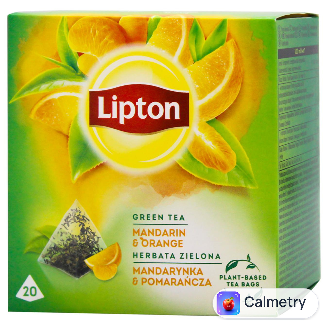 Чай зелений Lipton Мандарин та апельсин 1,8г*20шт