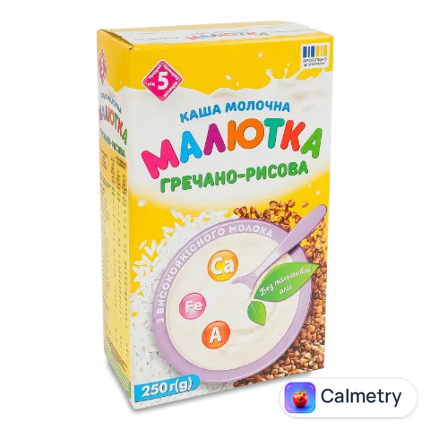 Каша «Малишка» молочна гречано-рисова