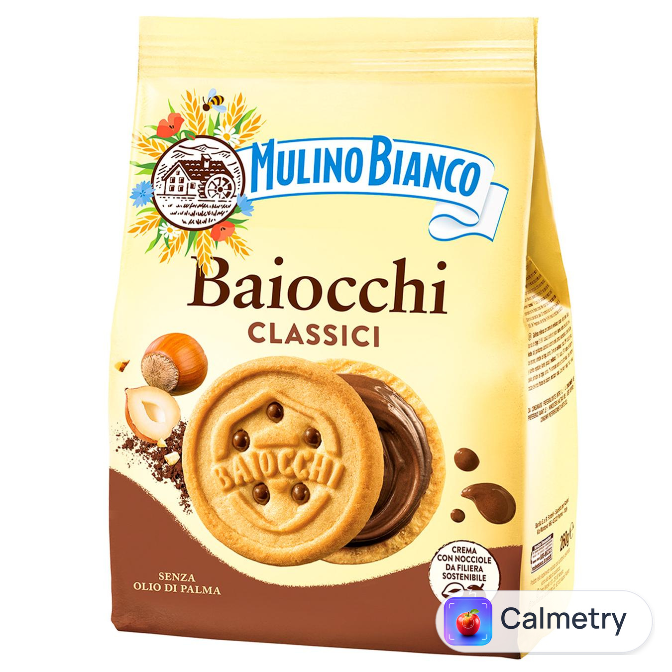 Печиво Mulino Bianco Baiocchi з какао-фундуком 260г