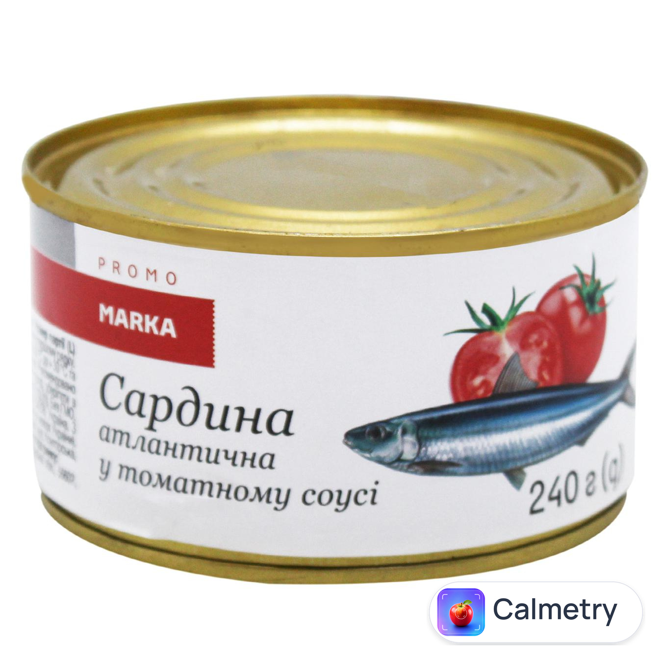 Сардини атлантичні Marka Promo обсмажені в томатному соусі 240г — фото продукту