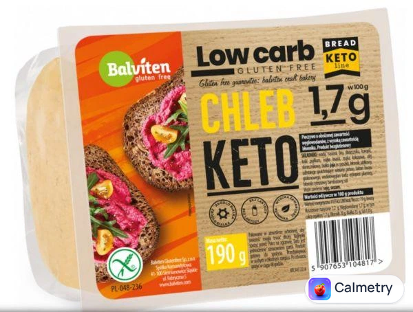 Хліб без глютену мультизерновий низьковуглеводний KETO Balviten 190 г