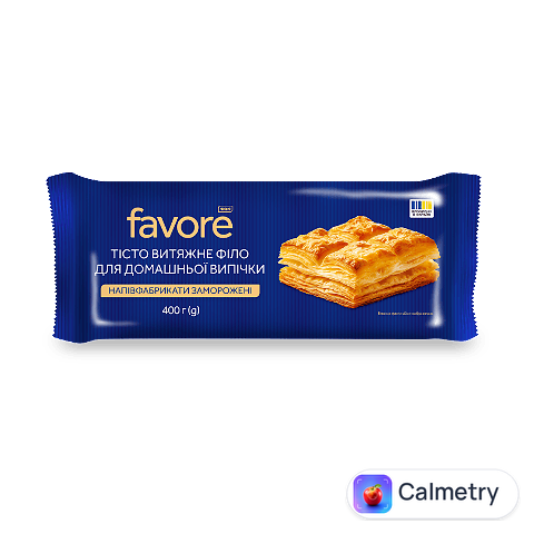Тісто Favore Філо витяжне для домашньої випічки, 400г