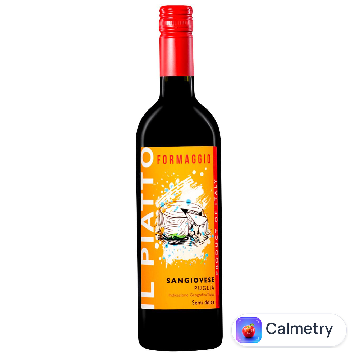 Вино Il Piatto Sangiovese Puglia червоне напівсолодке 9,5% 0,75л