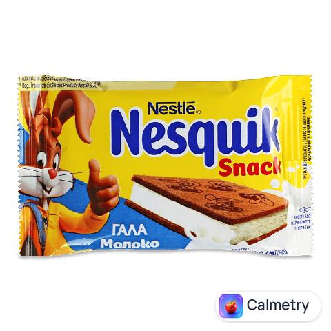 Тістечко Nesquik Nestle з молочною начинкою бісквітне, 26г
