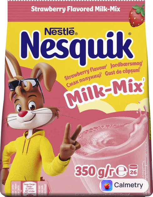 Суміш суха для приготування напою Nesquik зі смаком полуниці 350 г