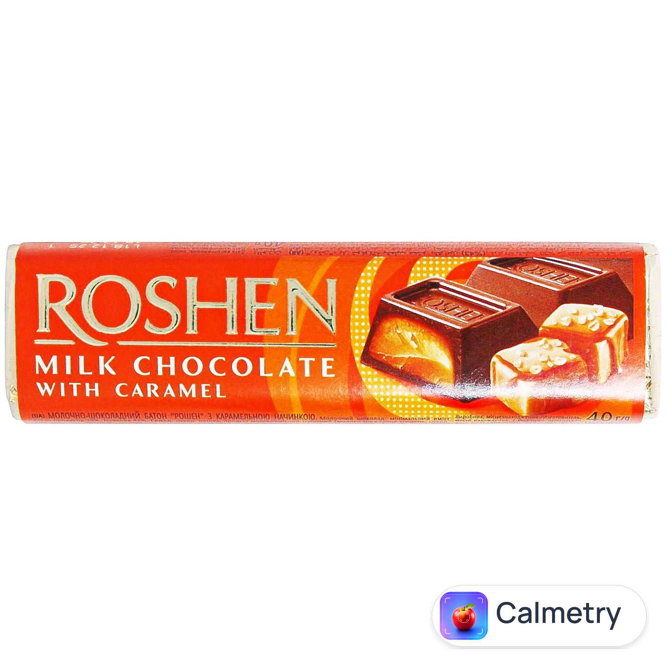 Батончик Roshen молочно-шоколадний з карамельною начинкою 40г