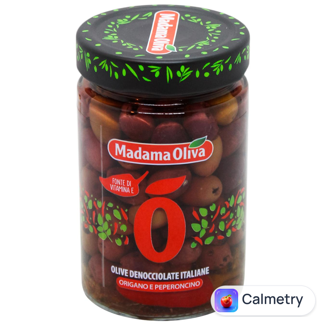 Оливки Madama Oliva італійські з орегано та перцем чилі без кісточок 300г