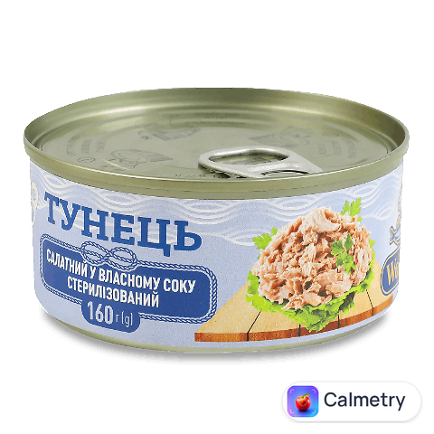Тунець WellFish салатний у власному соку, 160г