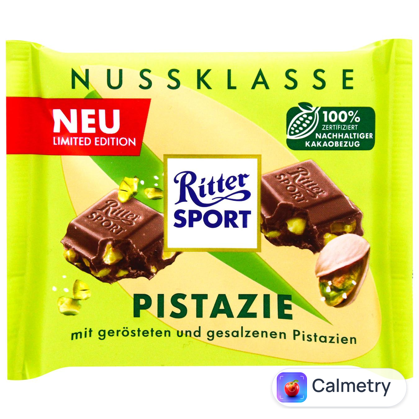 Шоколад молочний Ritter Sport з фісташками 100г