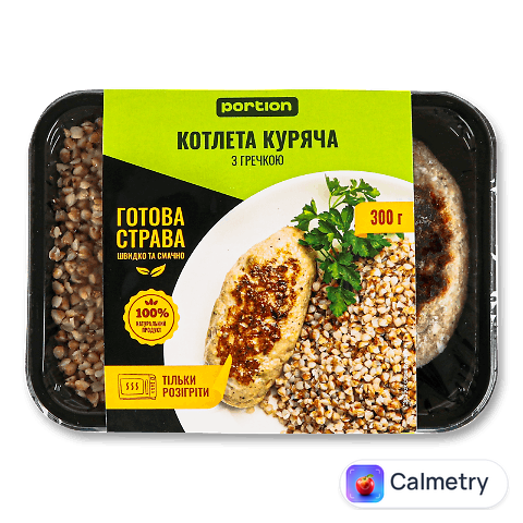 Котлета Portion куряча з гречкою, 300г