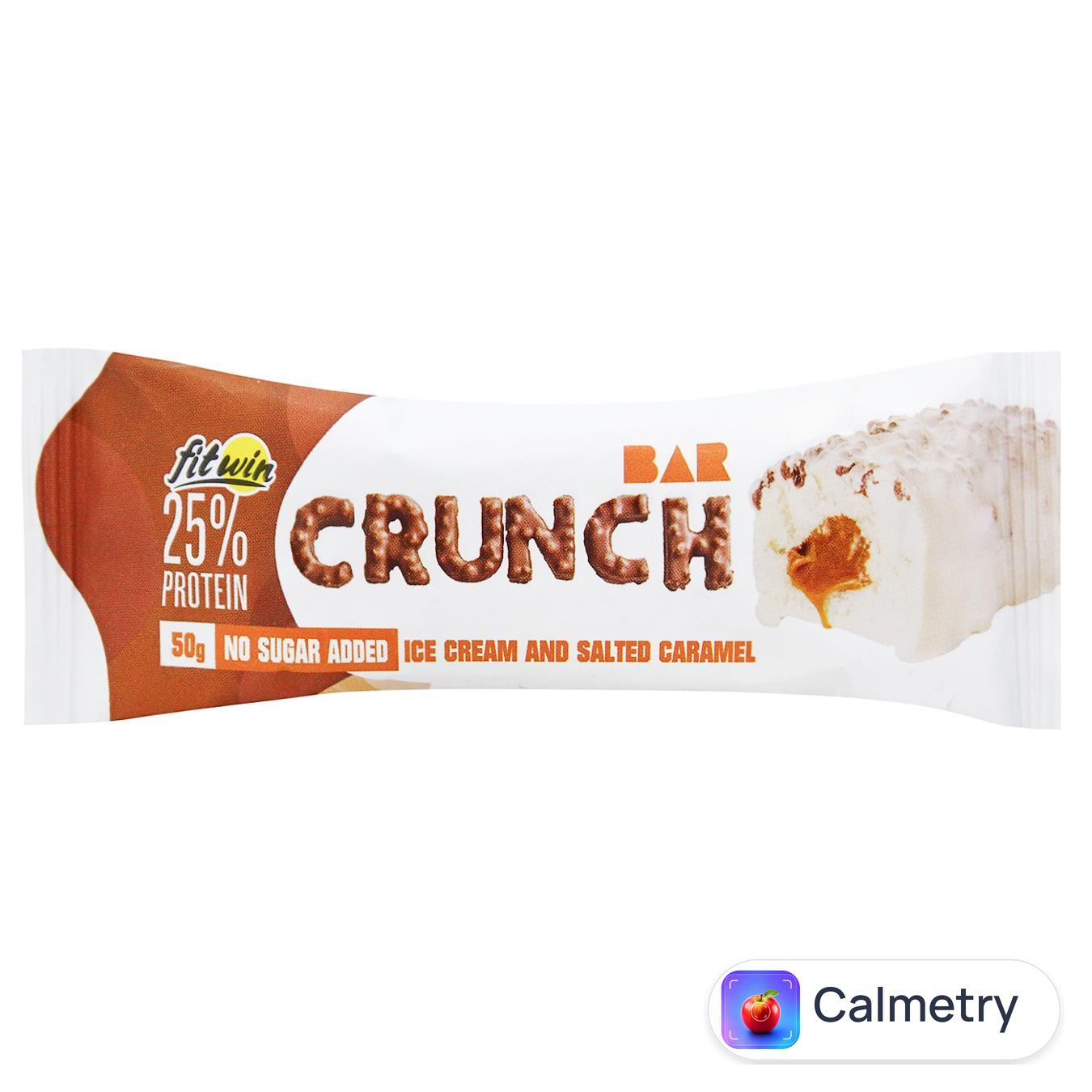Батончик протеїновий FitWin Crunch Bar Морозиво і солона карамель 50г — фото продукту