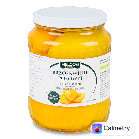Персики Helcom половинки у сиропі, 720мл