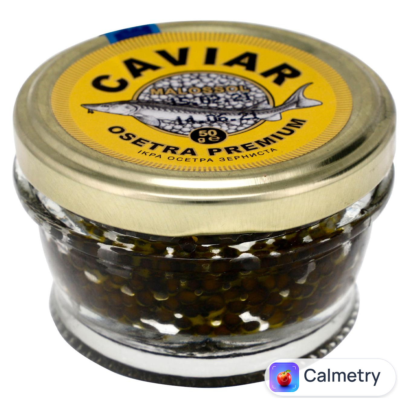 Ікра осетрова Malossol Premium 50г — фото продукту