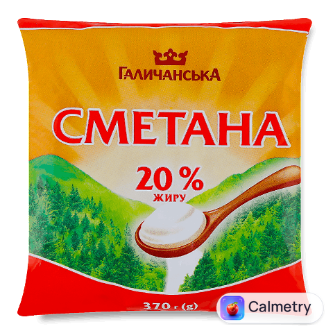 Сметана «ГаличанськА» 20%, 370г