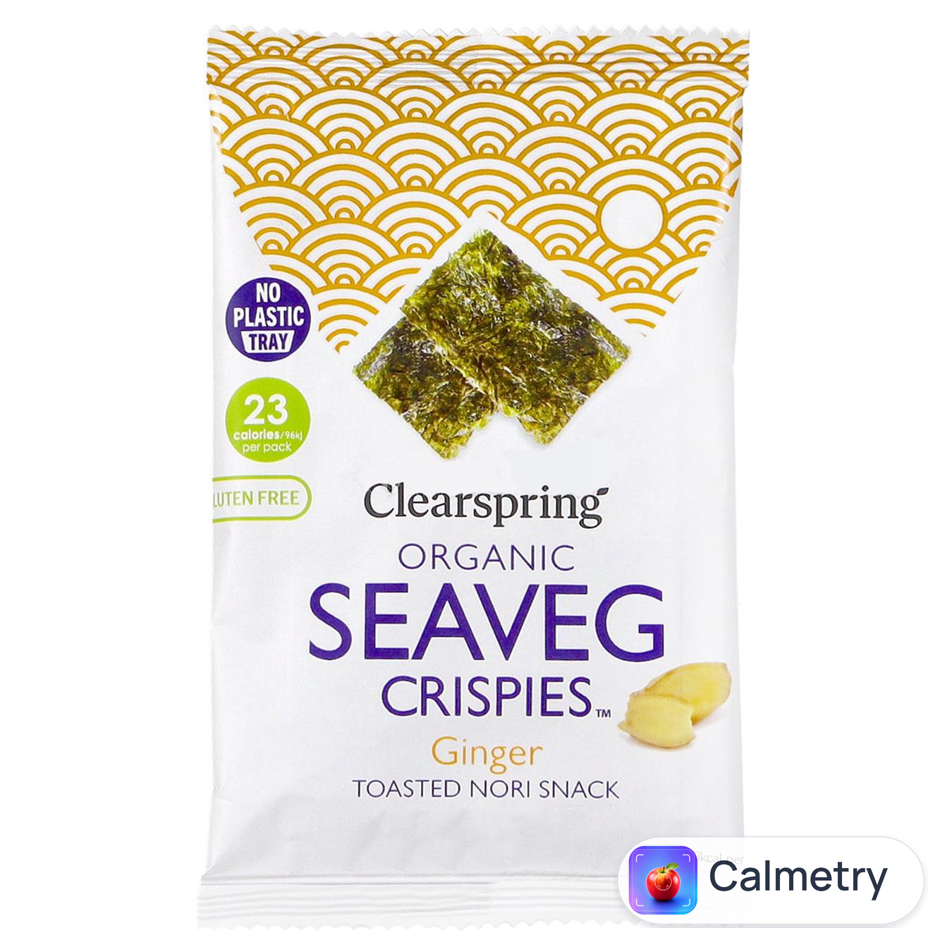Чипси Clearspring з морських водоростей з імбиром органічні 4г
