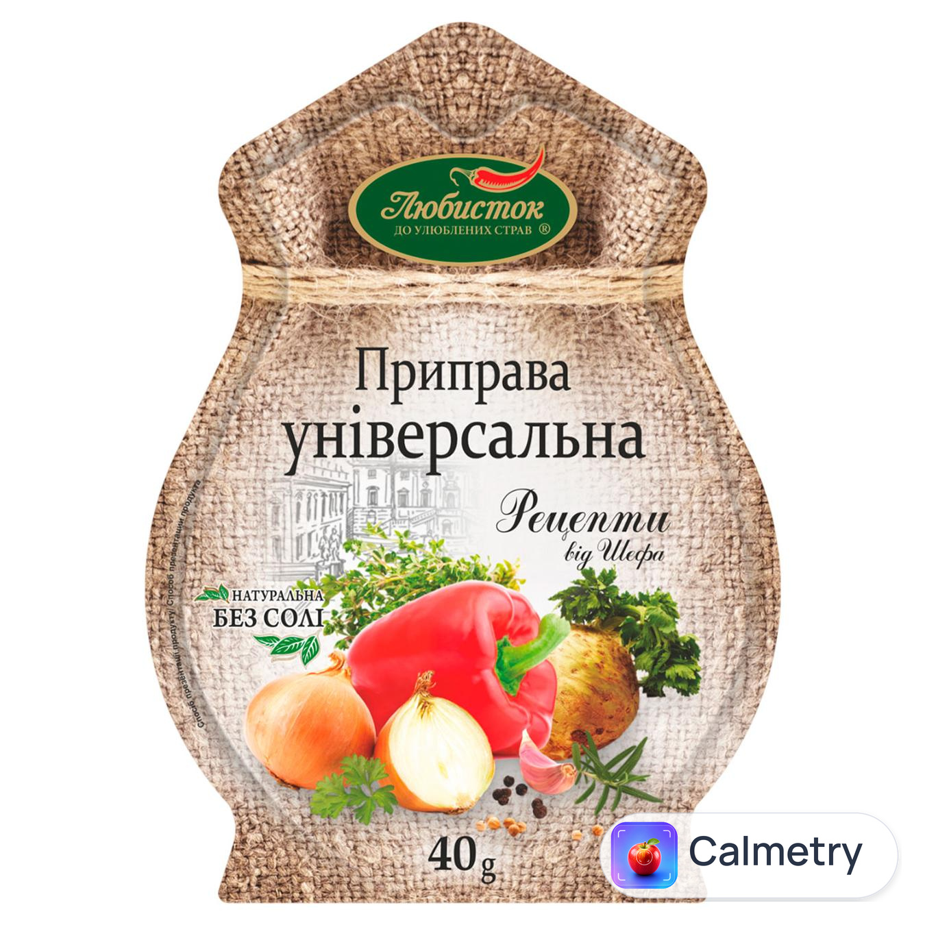 Приправа Любисток Рецепти від шефа універсальна 40г — фото продукту