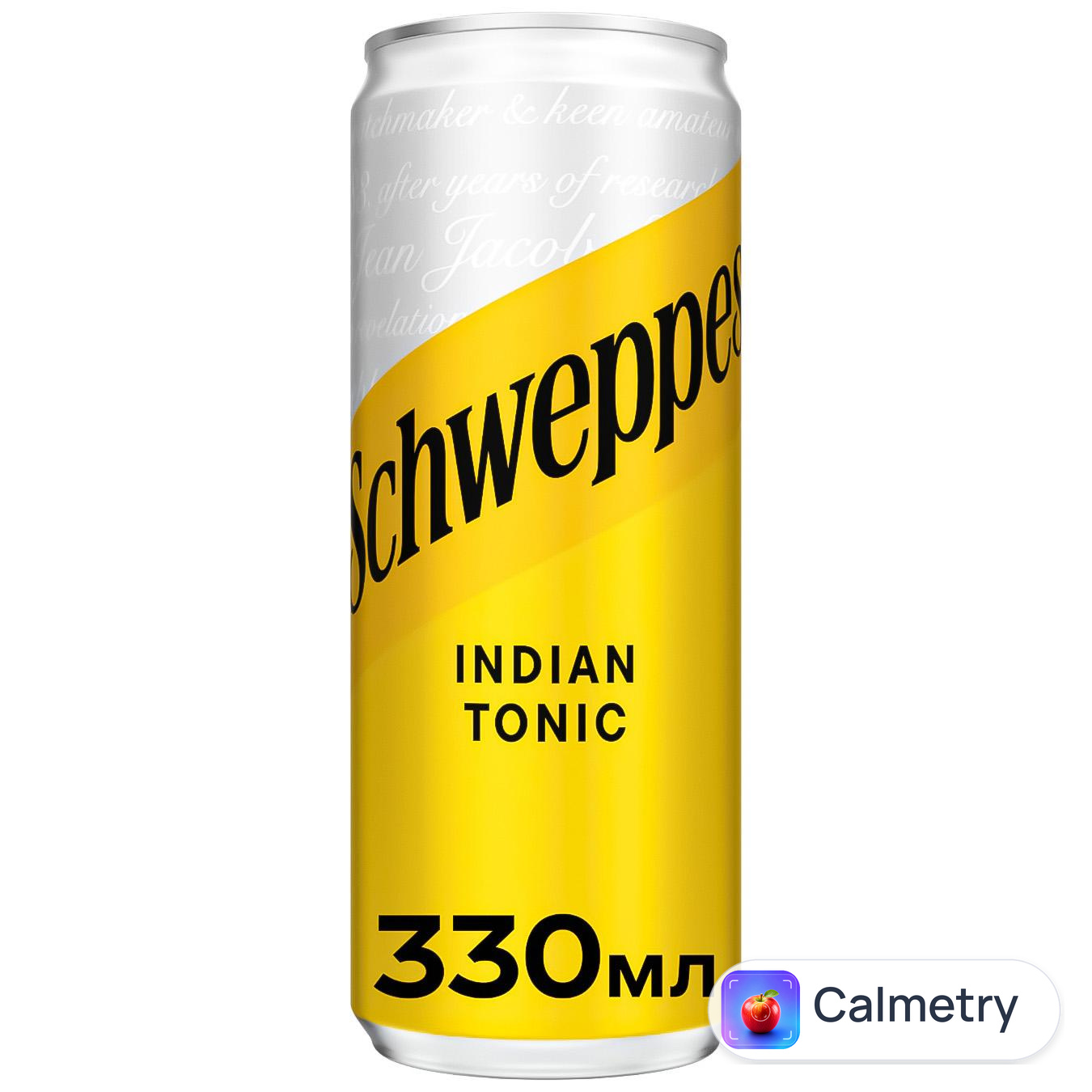 Напій газований Schweppes Indian Tonic 0,33л — фото продукту