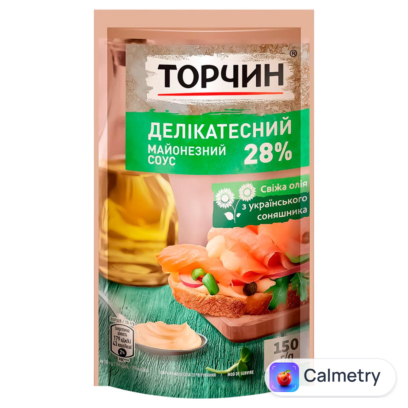 Майонезний соус ТОРЧИН® Делікатесний 150г — фото продукту