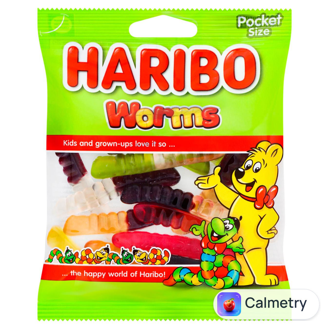 Цукерки Haribo Worms желейні 80г — фото продукту