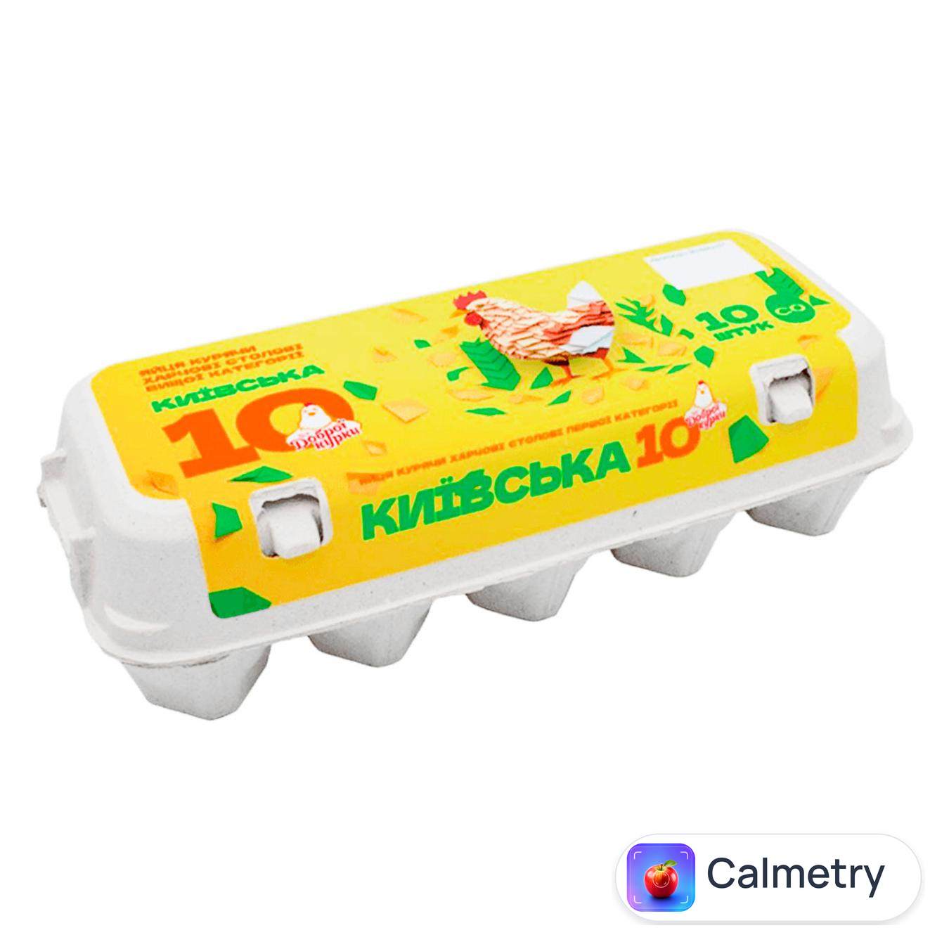 Яйця курячі Від Доброї Курки Київська 10 С0 10шт — фото продукту