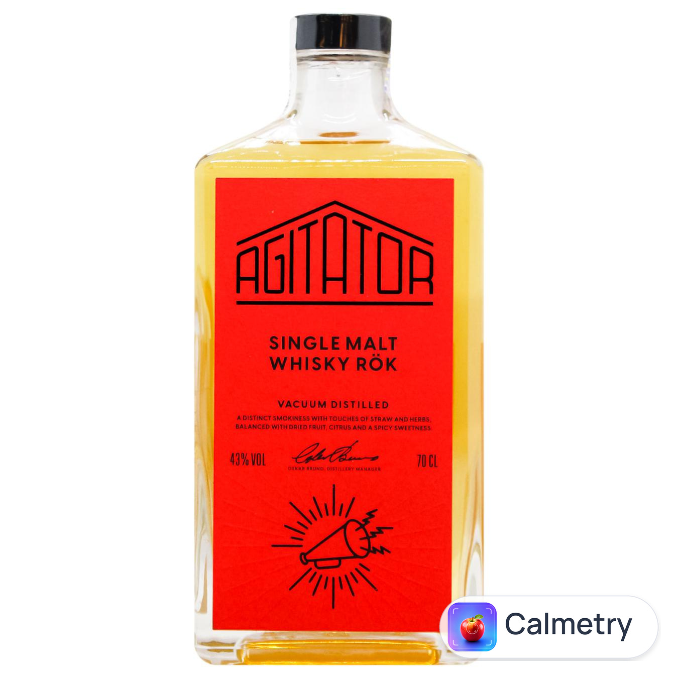 Віскі Agitator Single Malt Whisky Rök 43% 0,7л