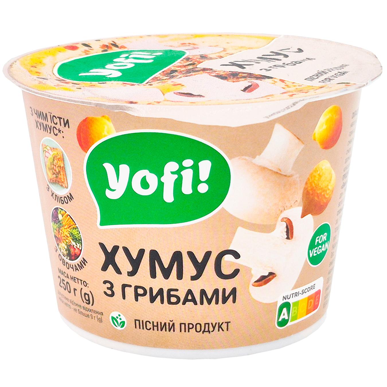 Хумус Yofi! з грибами 250г — фото продукту