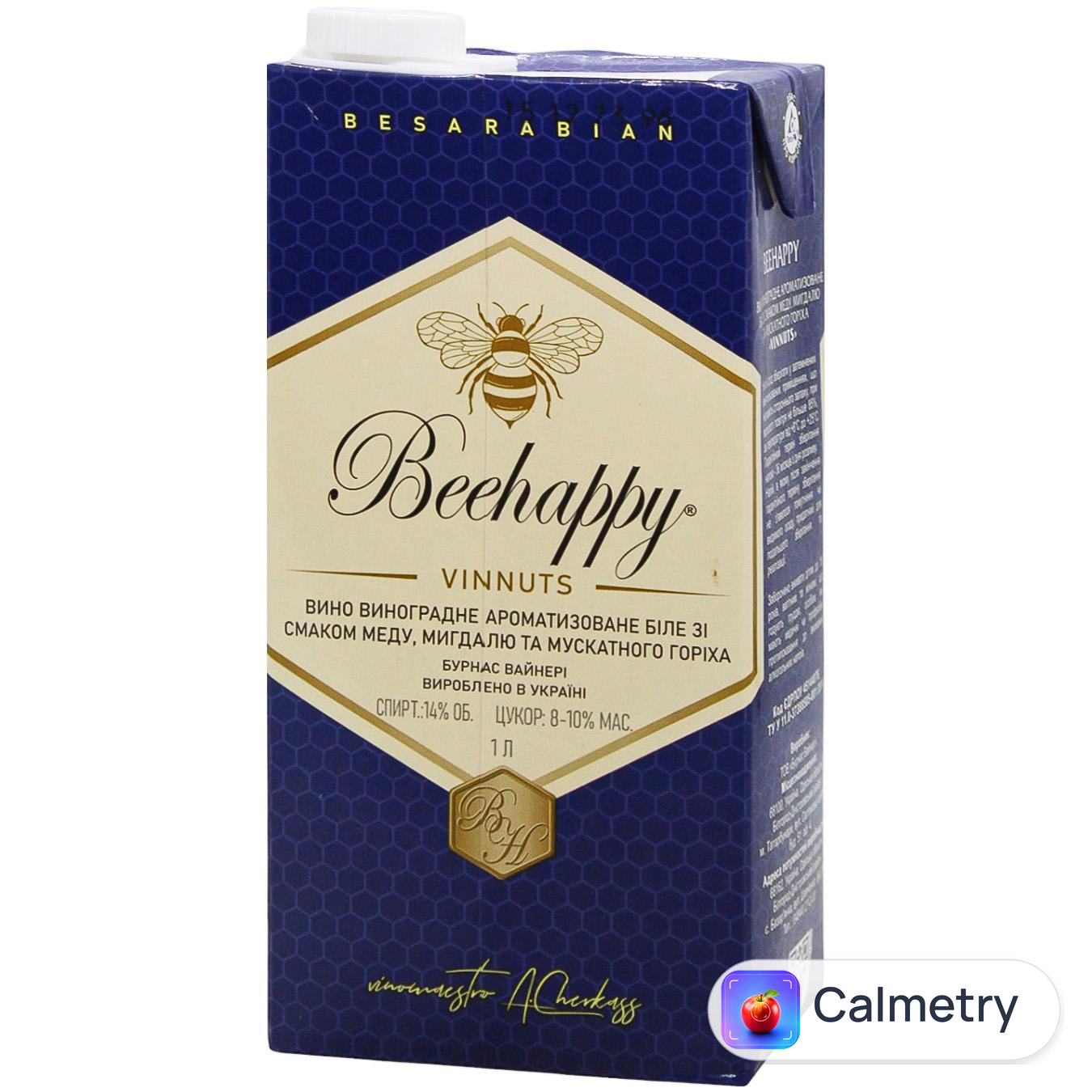 Вино Beehappy Vinnuts ароматизоване біле 14% 1л