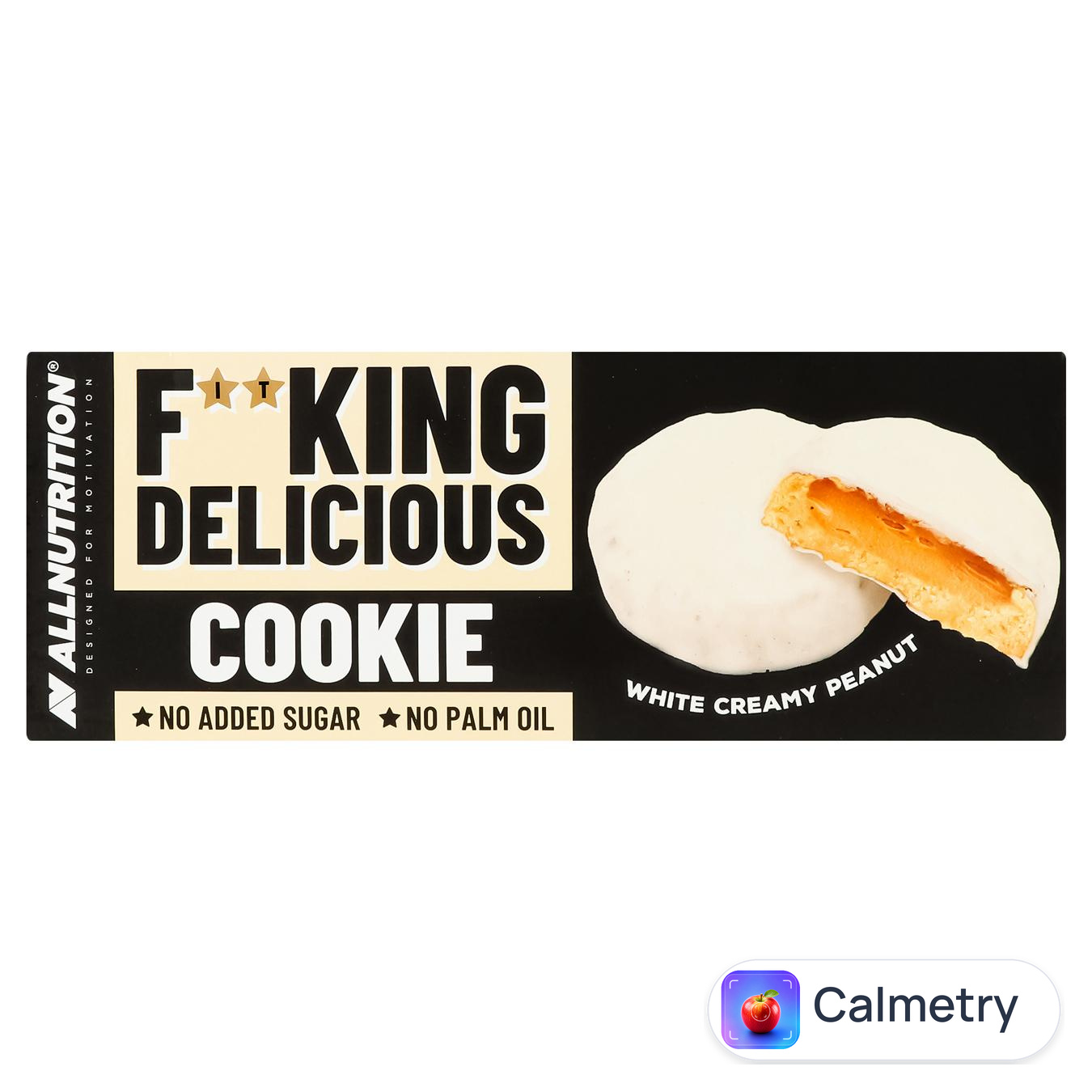Печиво AllNutrition Fitking Delicious біле вершкове арахісове без цукру 128г