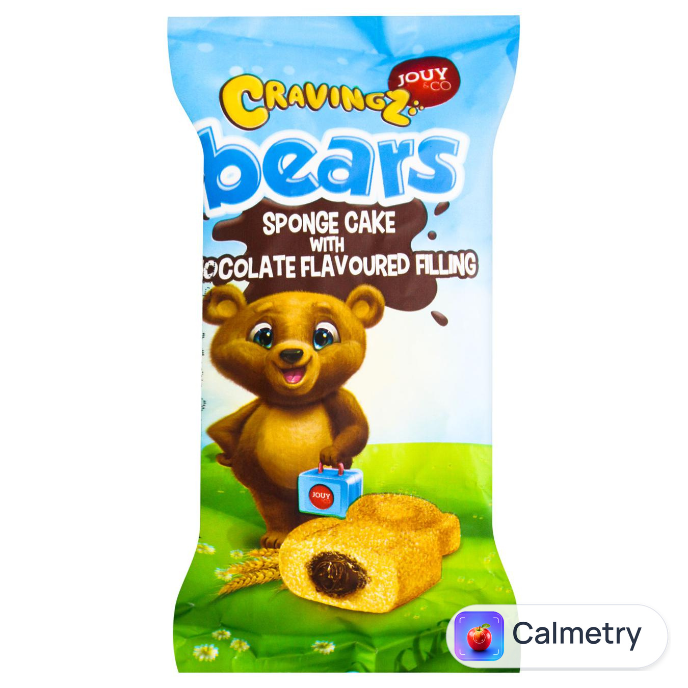 Тістечко Cravingz Bears бісквітне з шоколадним кремом 40г
