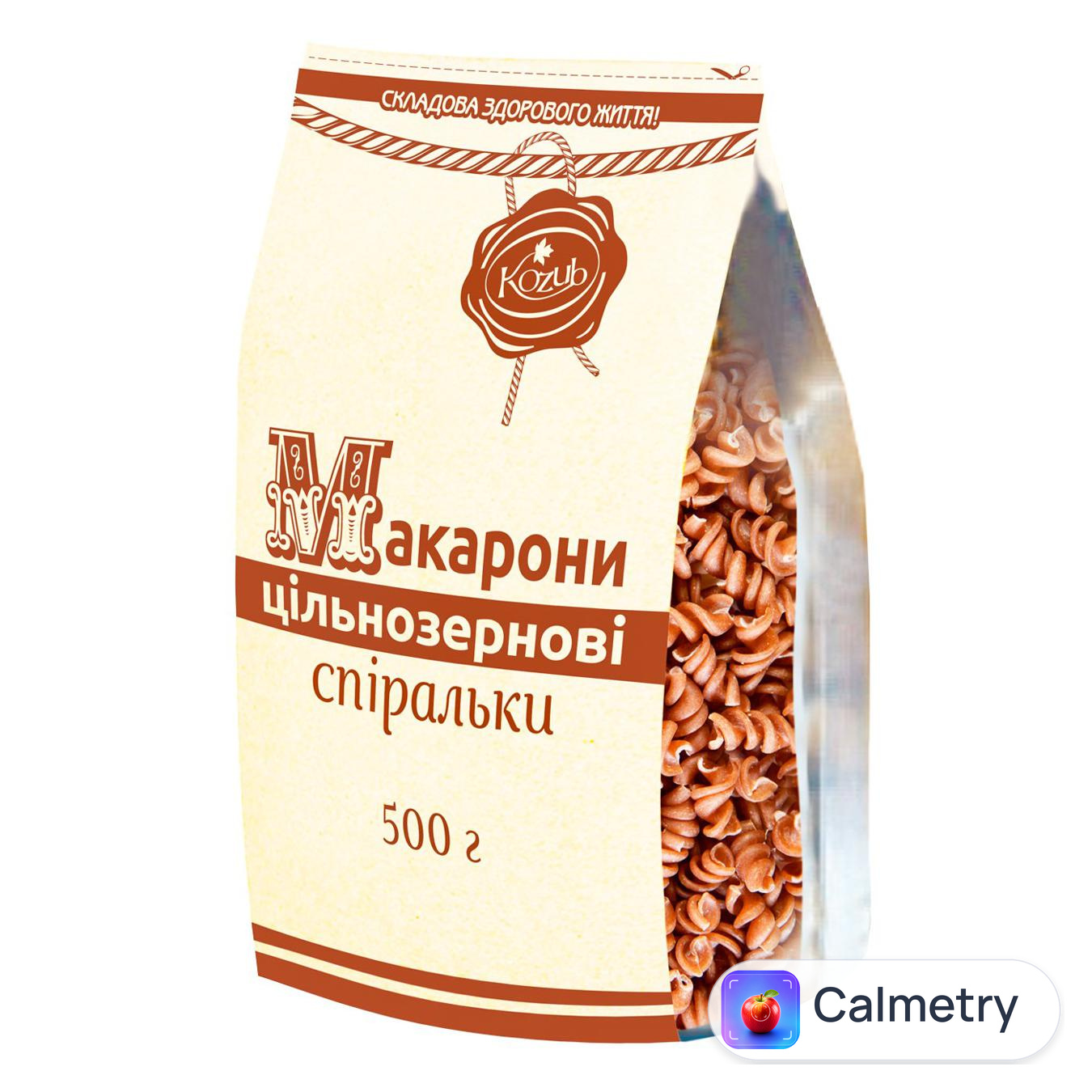 Макаронні вироби Козуб Продукт Спіральки цільнозернові 500г