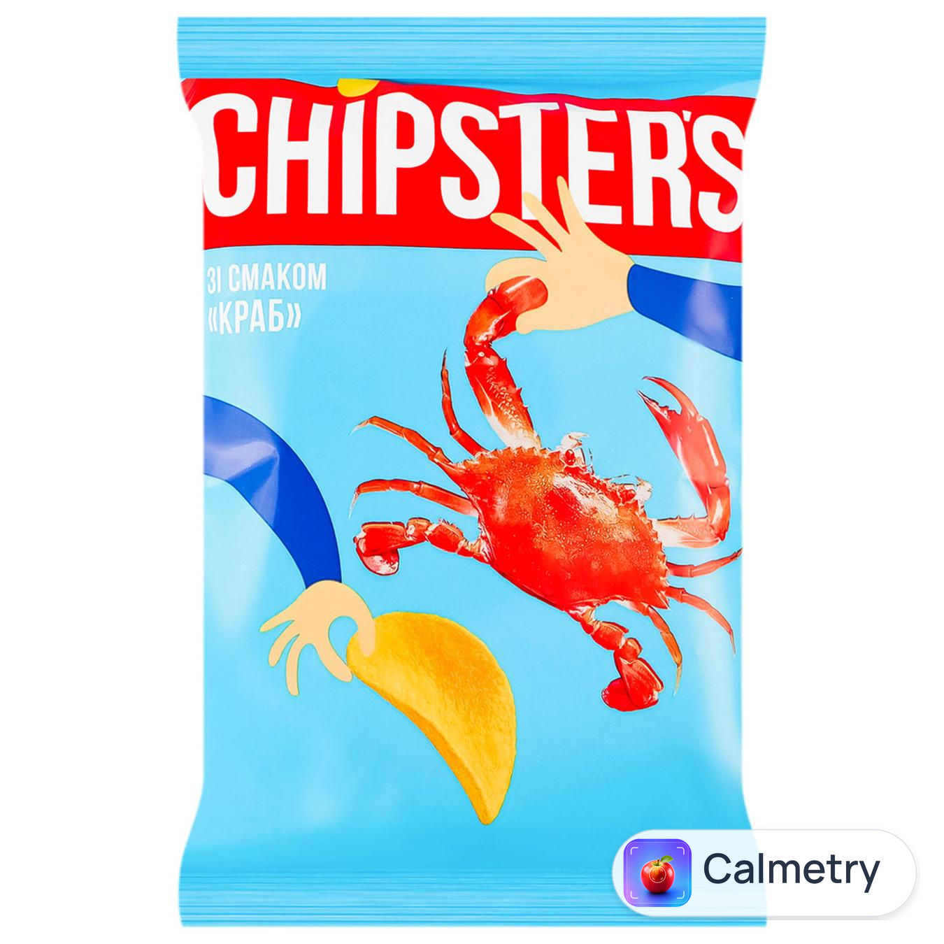 Чипси Chipster's зі смаком краба 60г — фото продукту
