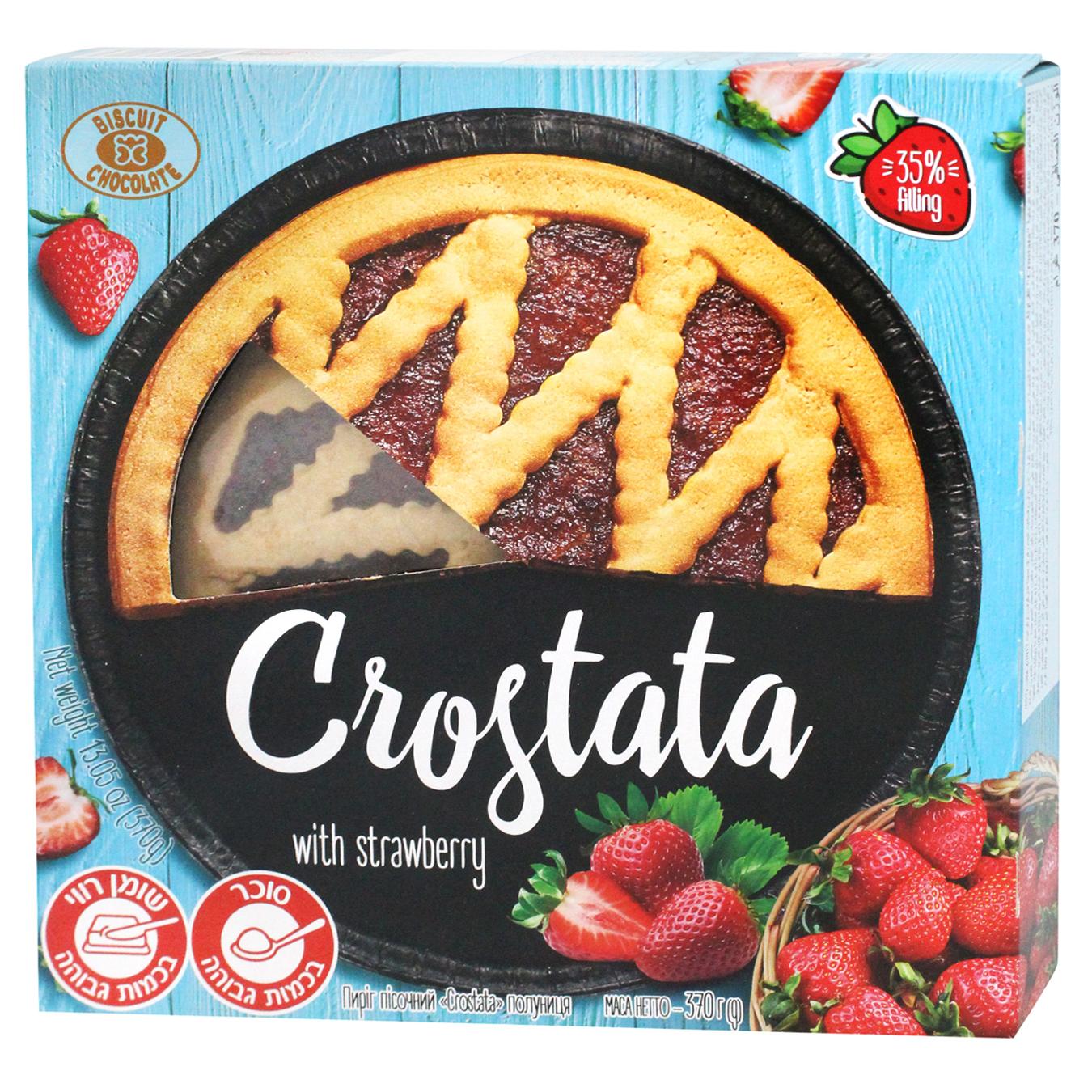 Пиріг Бісквіт-Шоколад Crostata Полуниця 370г — фото продукту