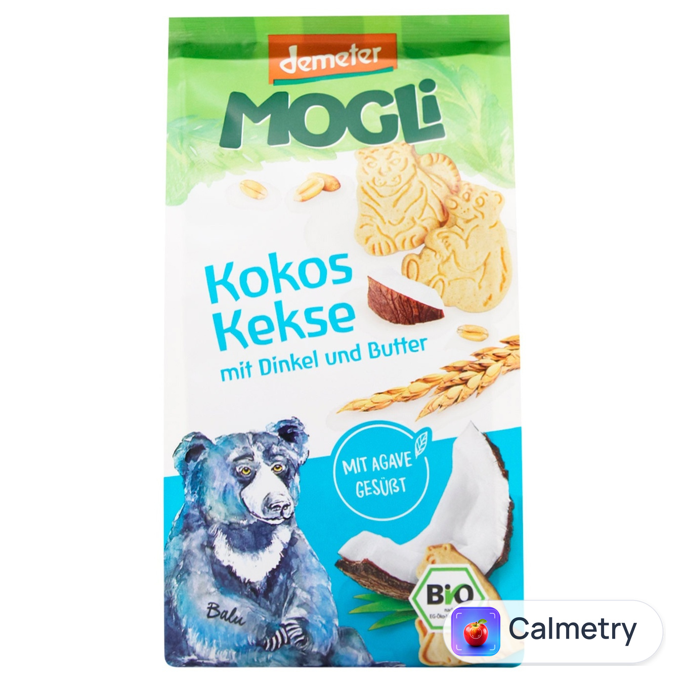 Печиво Mogli вершкове зі спельти з кокосом органічне 125г