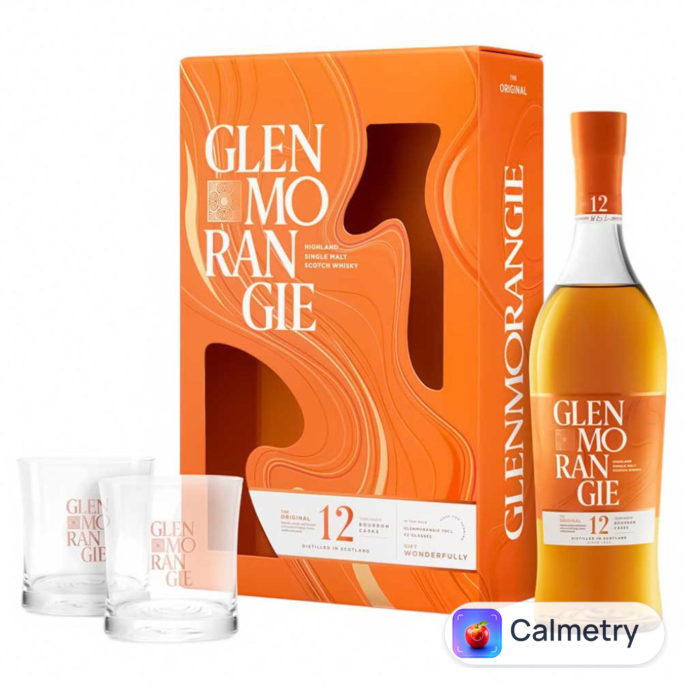 Віскі Glenmorangie Original 12 років 40% 0,7л та склянки 325мл х 2шт