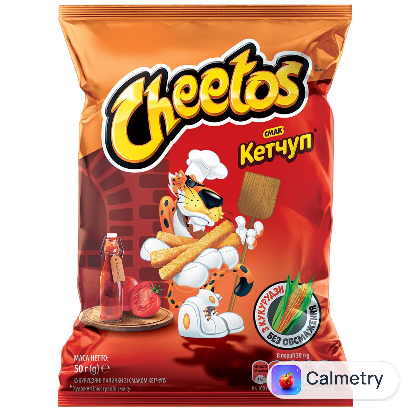 Палички кукурудзяні Cheetos зі смаком кетчупу 50г