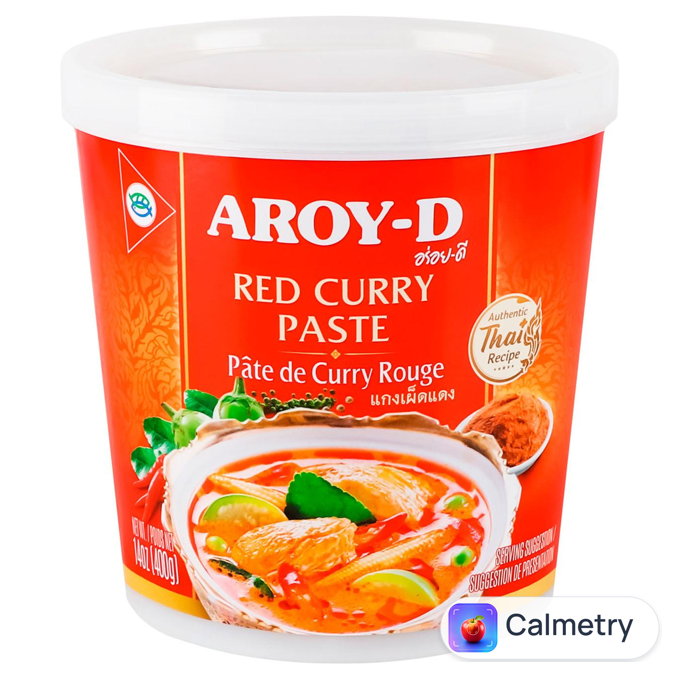 Паста Aroy-D Карі червона 400г