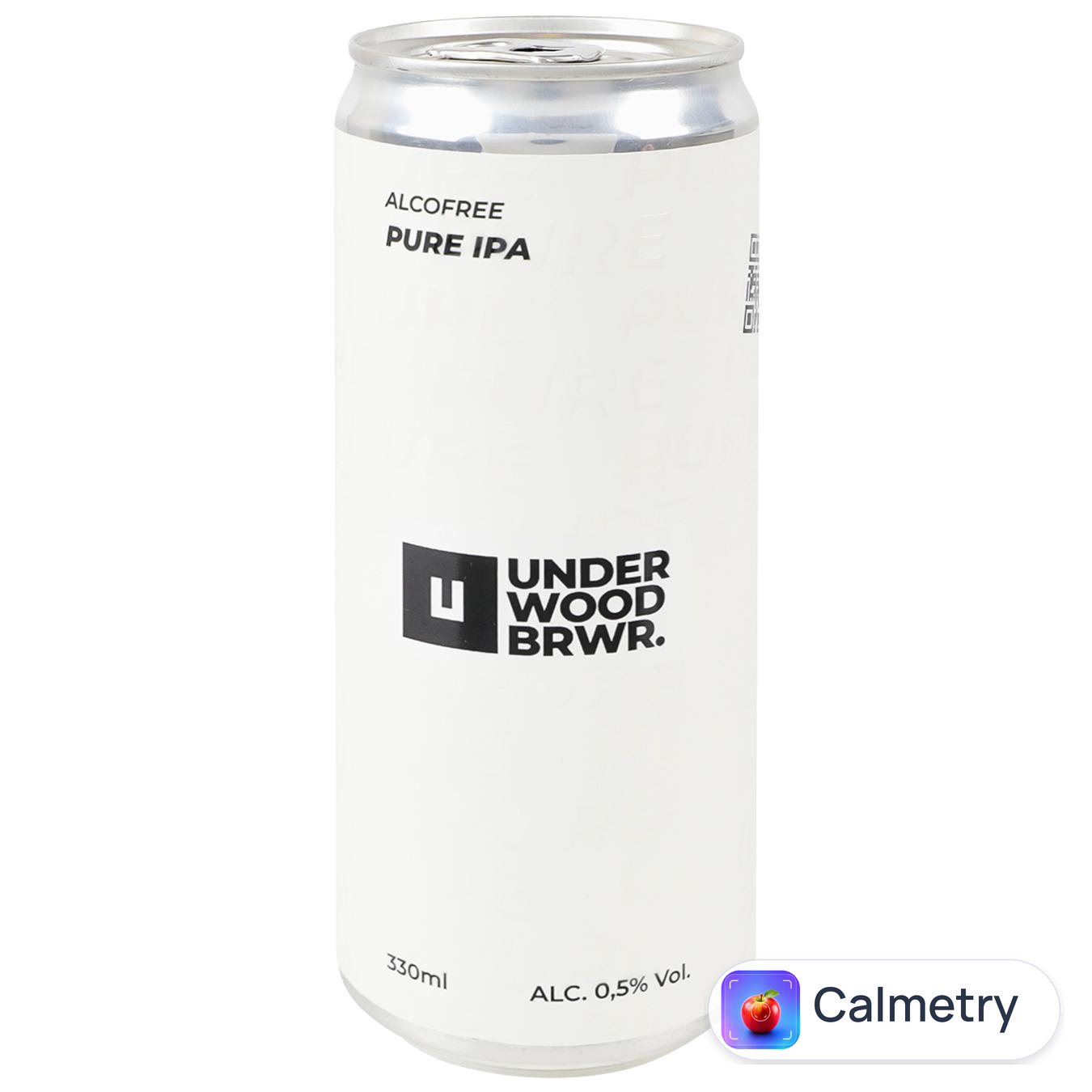 Пиво Underwood Pure IPA світле нефільтроване безалкогольне 0,33л — фото продукту