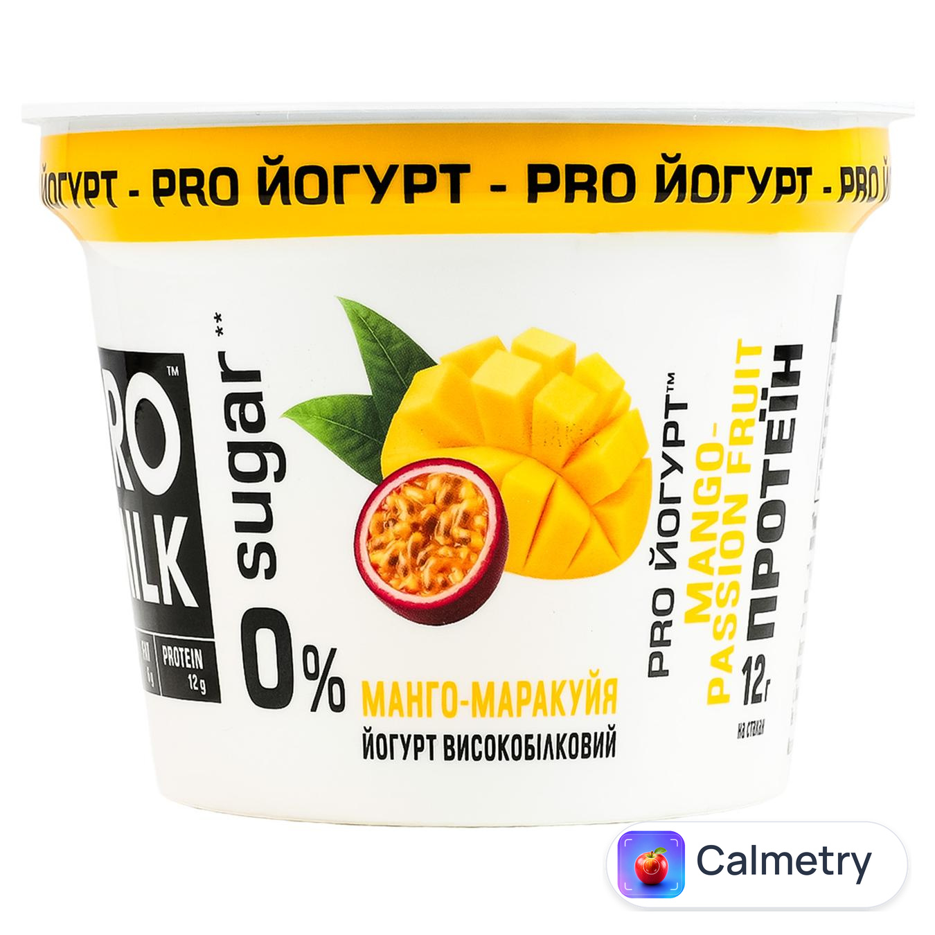 Йогурт Pro Milk манго-маракуйя 3% 200г — фото продукту