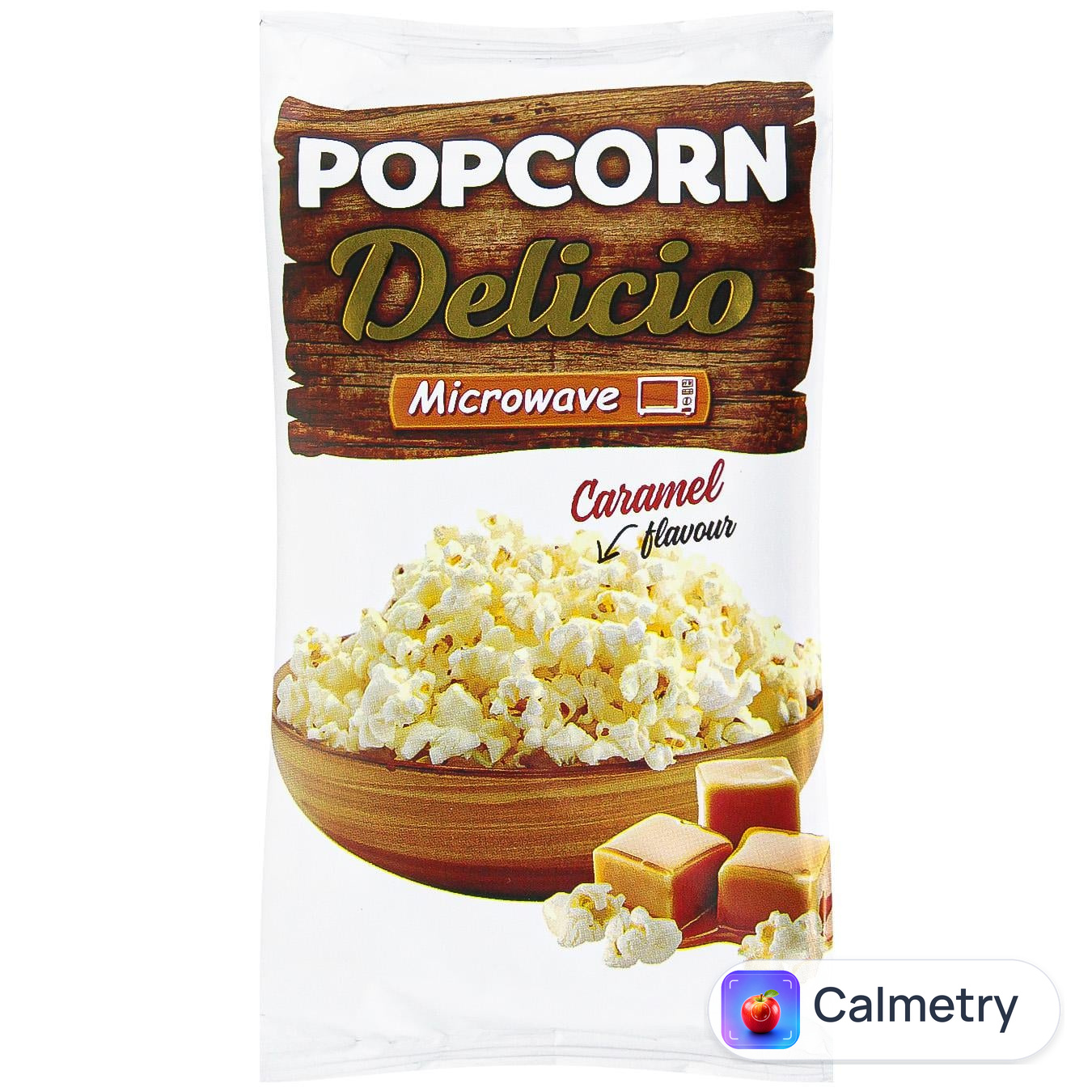 Попкорн Delicio для мікрохвильової печі зі смаком карамелі 90г
