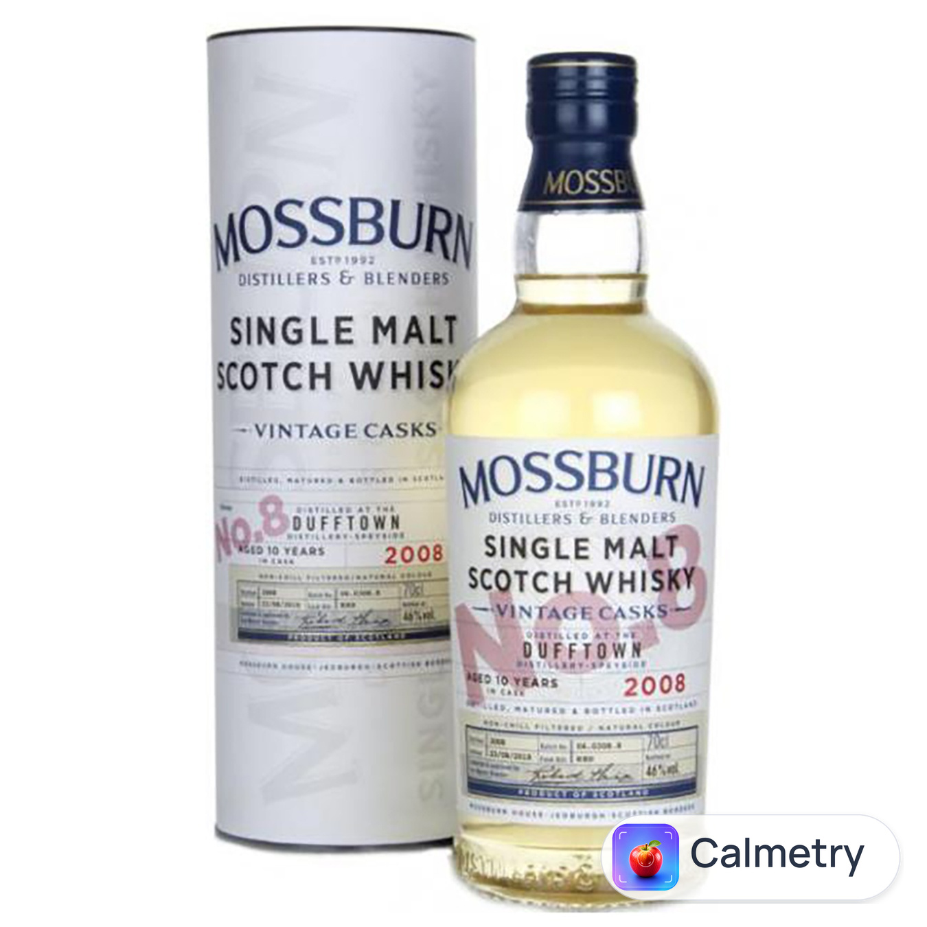 Віскі Mossburn Vintage Casks №8 Dufftown 46% 0,7л в тубусі