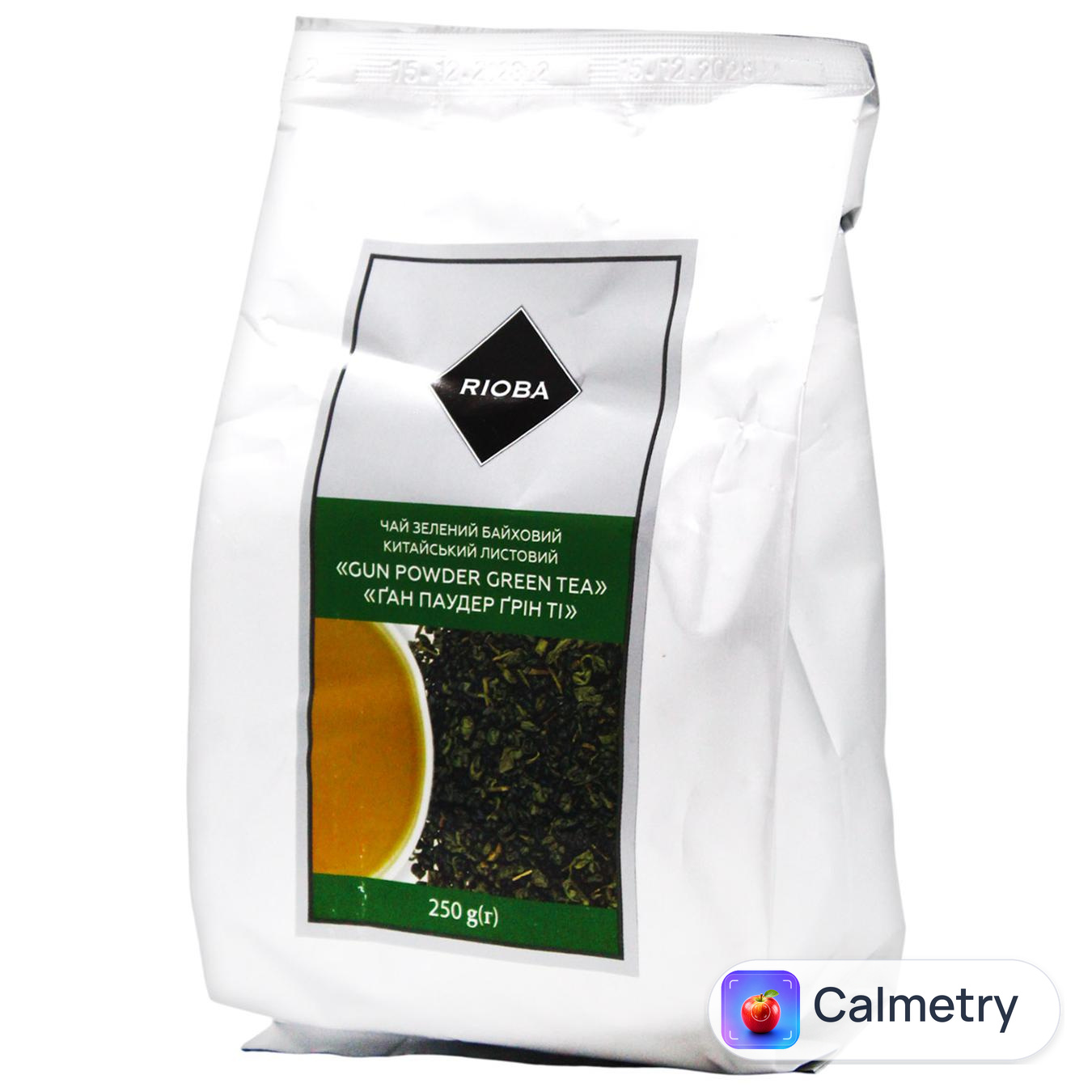 Чай зелений Rioba Gun Powder Green Tea листовий 250г — фото продукту
