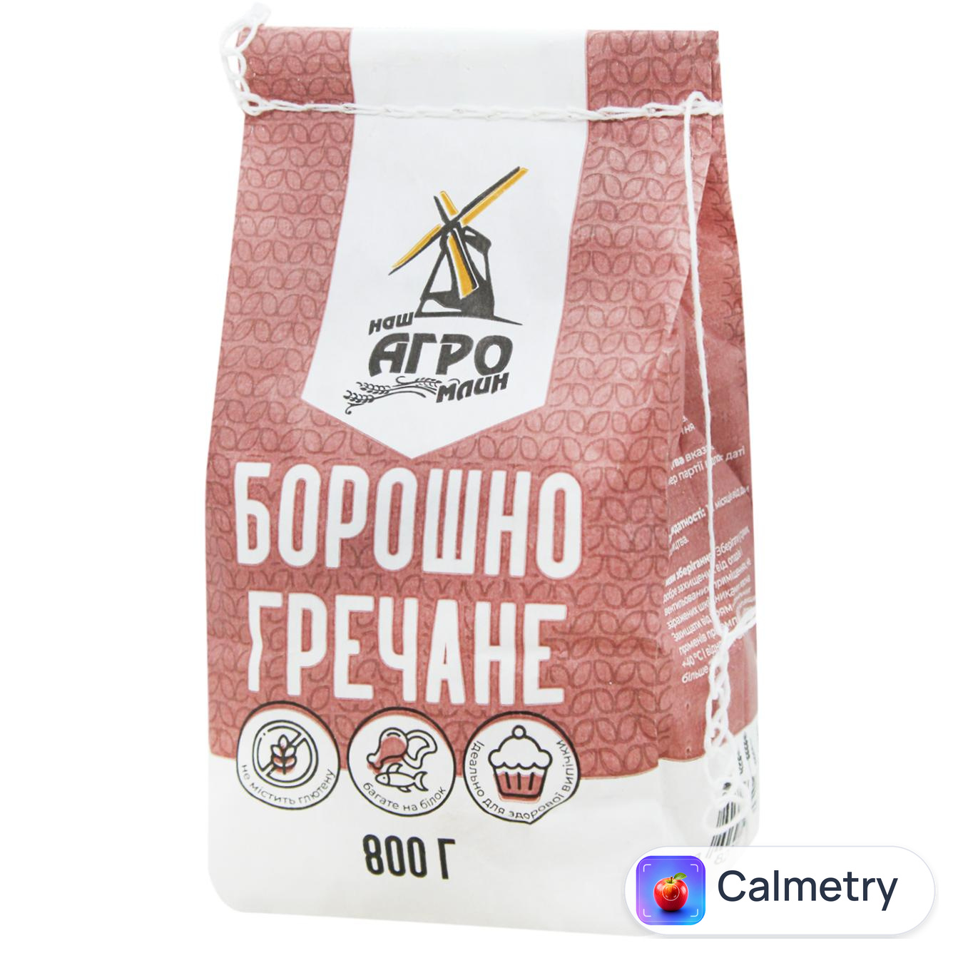 Борошно гречане Наш Агро Млин 800г — фото продукту