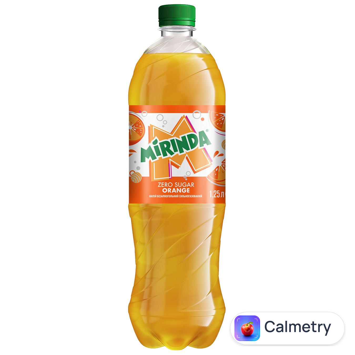 Напій газований Mirinda Orange Zero Sugar 1,25л — фото продукту