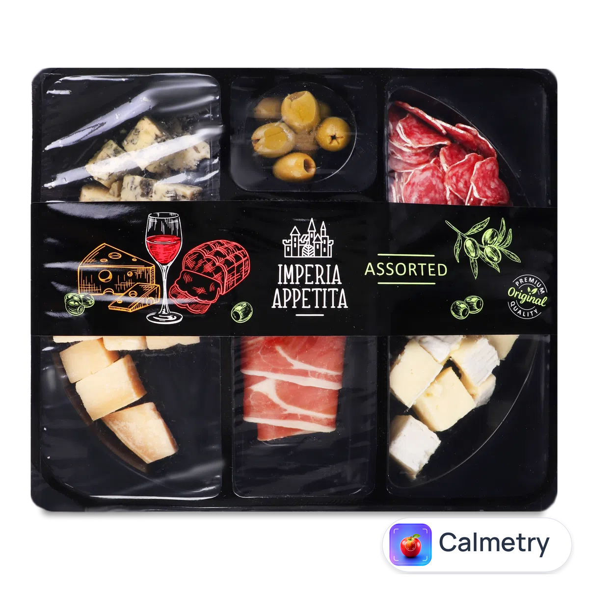 Сир Imperia Appetita асорті з сиром та хамоном 280г