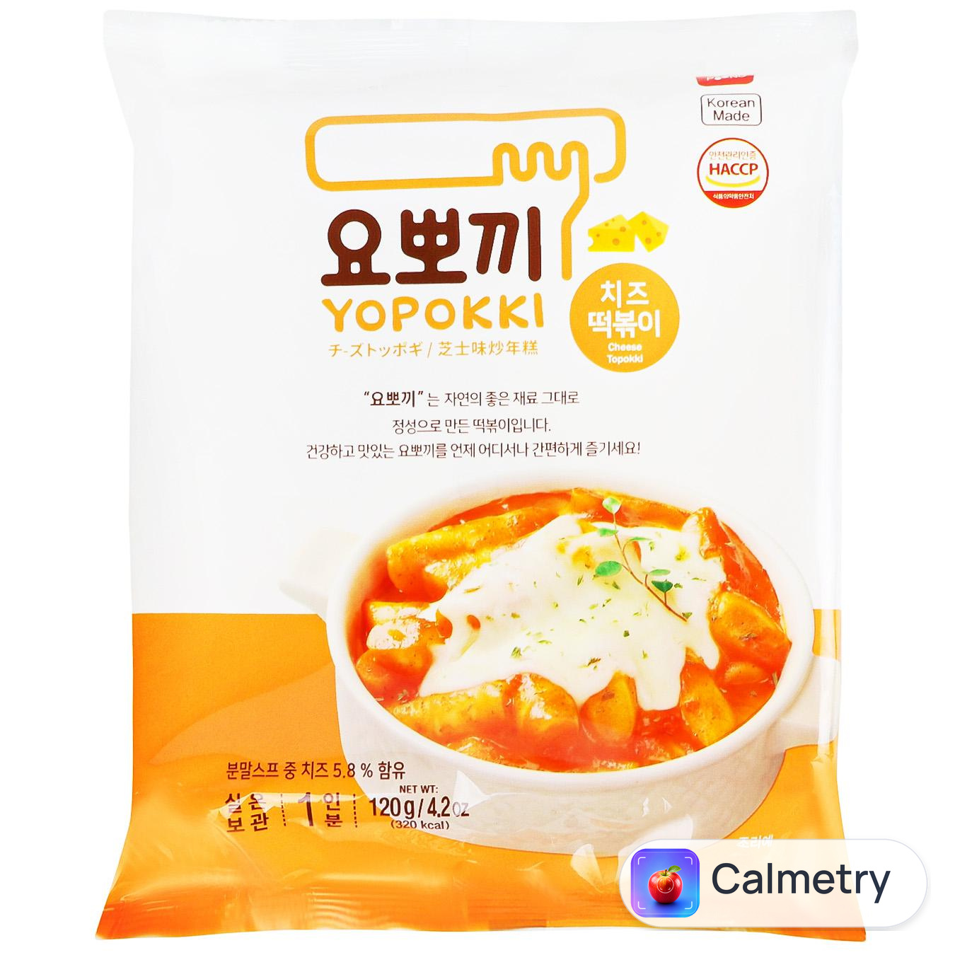 Токпокі Yopokki зі смаком сиру швидкого приготування 120г