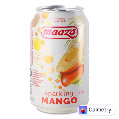 Напій соковий Maaza «Манго» газований з/б